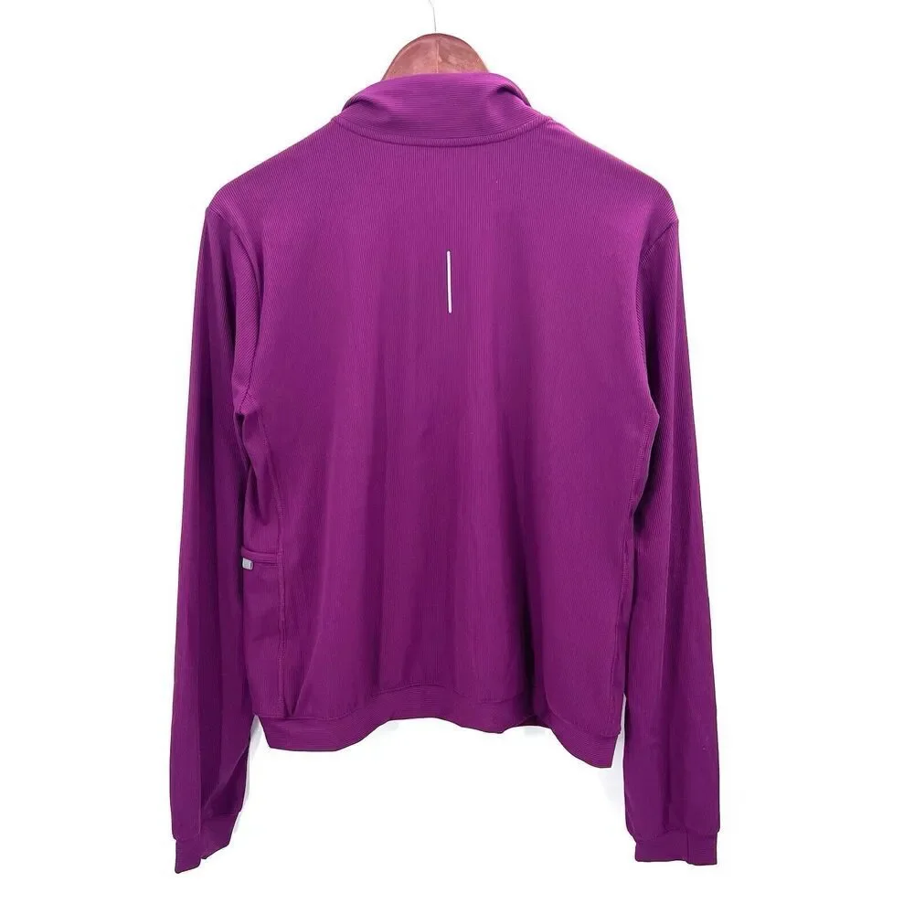 Nike Dri-Fit Element Half Zip Pullover Long Sleeve Running Purple